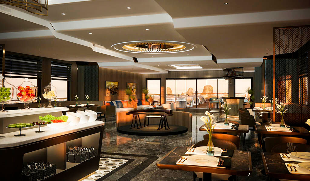 Experience Khmer elegance onboard